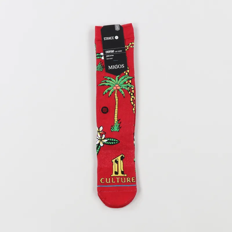 Stance Energy Drops Migos Socks Red
