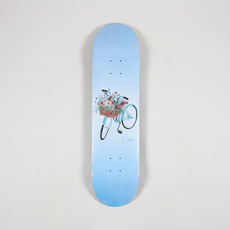 Skateboard Cafe Flower Basket Deck Blue 8 Inch