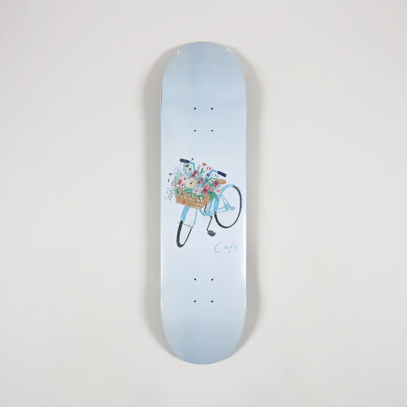 Skateboard Cafe Flower Basket Deck Grey 8.25 Inch