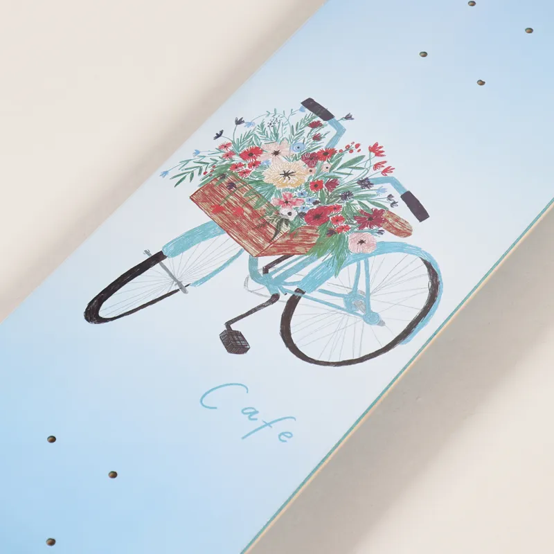 Skateboard Cafe Flower Basket Deck Grey 8.25 Inch-2