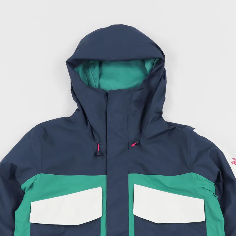 The North Face Fantasy Ridge Jacket Blue Wing Teal Green White