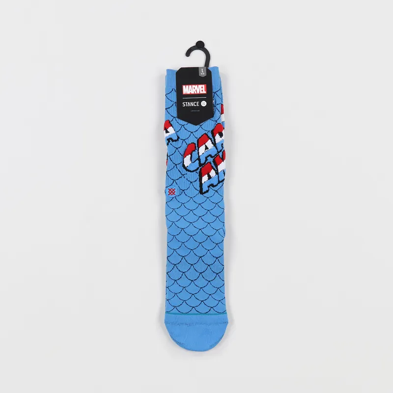 Stance Marvel Foundation Captain America Socks Blue