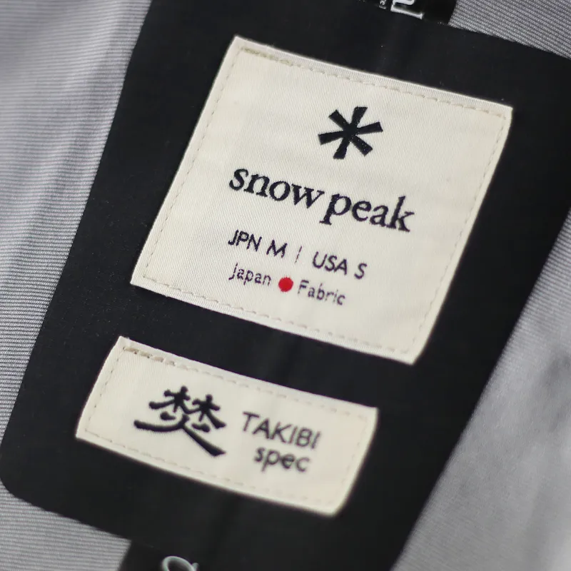 Snow Peak FR 3L Waterproof Pullover Black-4
