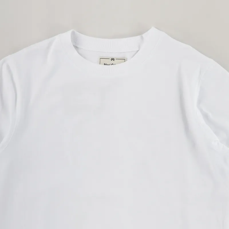 Nigel Cabourn Globe Back Print T Shirt White-2