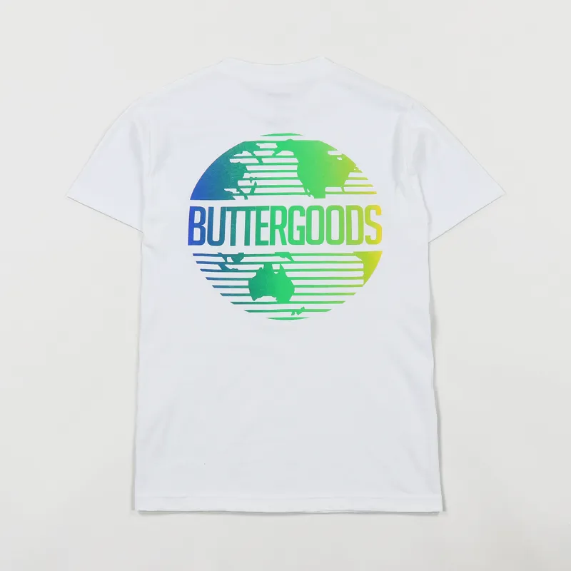 Butter Goods Gradient Worldwide T Shirt White