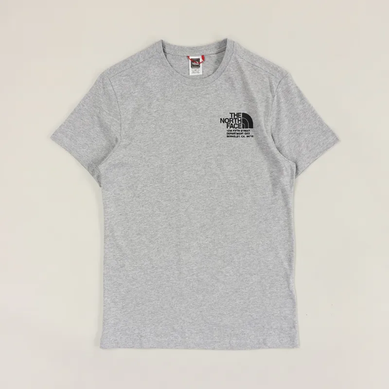 The North Face Graphic T Shirt Light Grey Heather-1