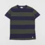 Armor Lux Heritage MC Rugby Stripe T Shirt Navy Aquilla