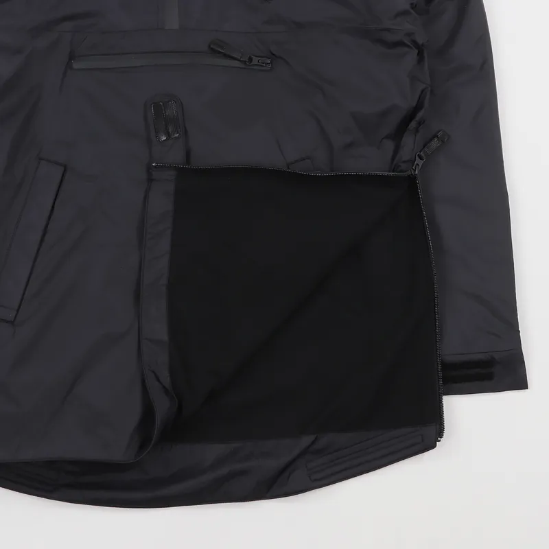 Fred Perry Half Zip Hooded Jacket Black-4