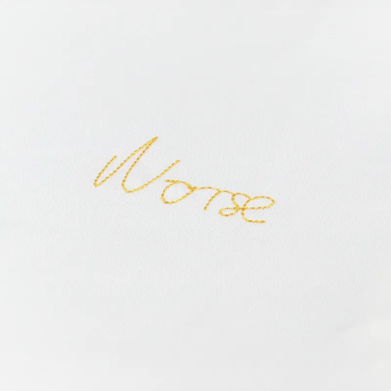 Norse Projects Johannes Chain Stitch Logo T Shirt Ecru-2