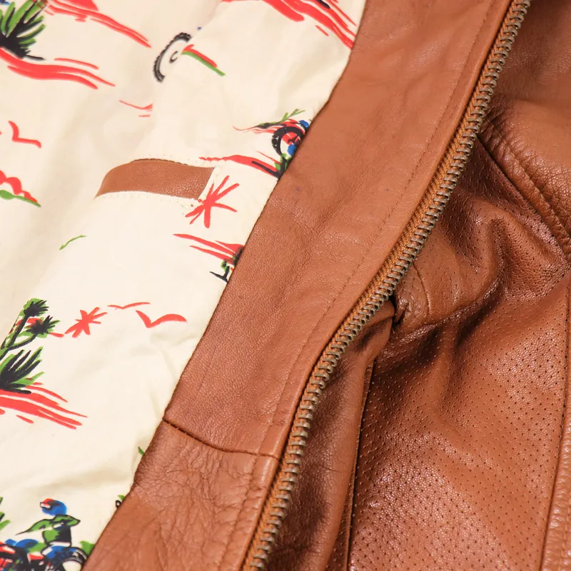 Deus Ex Machina Holeshot Racer Jacket Tan-7