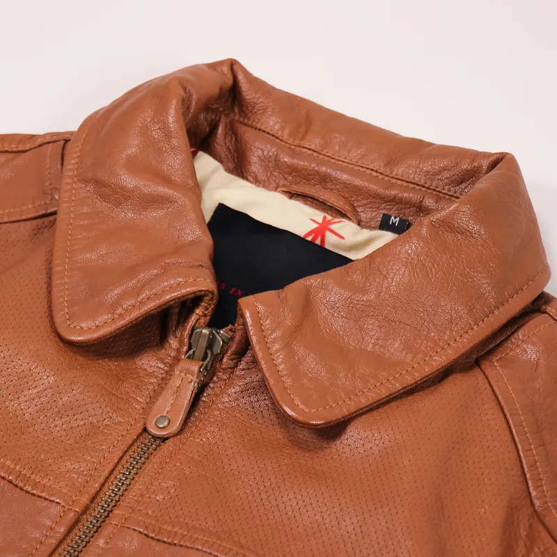 Deus Ex Machina Holeshot Racer Jacket Tan-2
