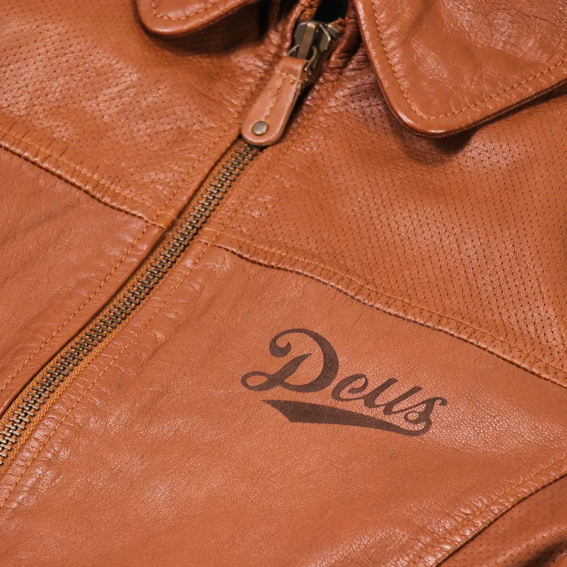 Deus Ex Machina Holeshot Racer Jacket Tan-4