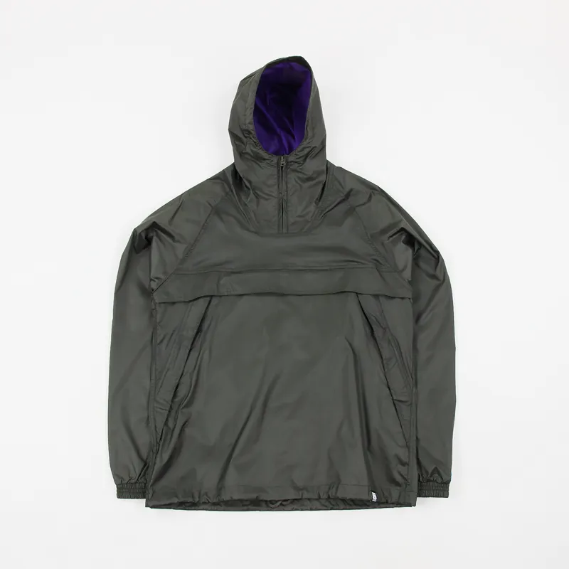 Hikerdelic Mens Hope Packable Smock Jacket Olive Green Purple