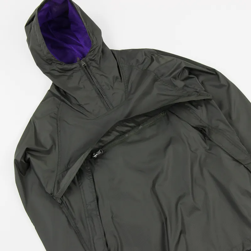 Hikerdelic Mens Hope Packable Smock Jacket Olive Green Purple