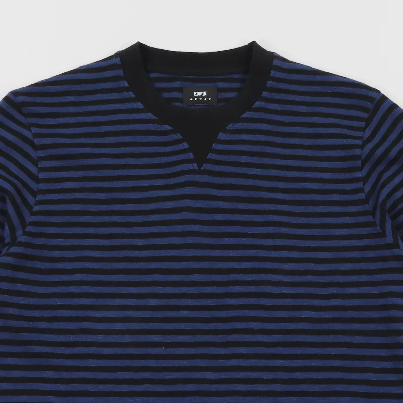 Edwin International T Shirt Navy Black-1