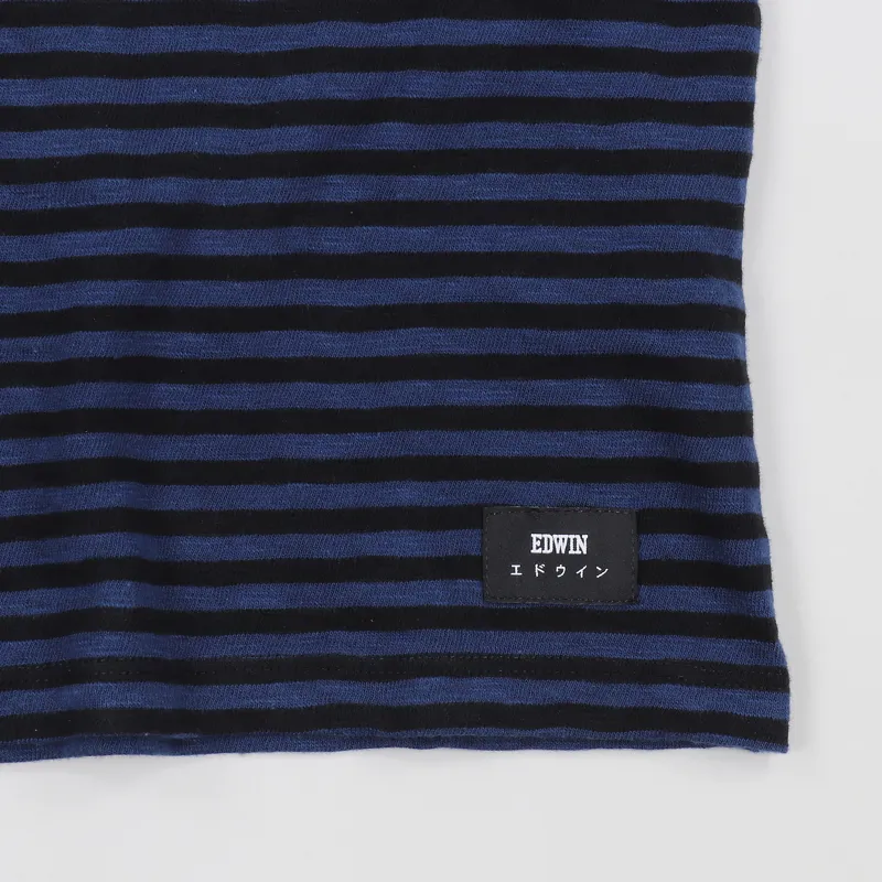 Edwin International T Shirt Navy Black-2