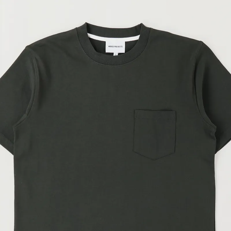 【関税込み】NORSE PROJECTS グリーン Johannes Tシャツ 45357_21a1f7cf61-n01-0553-9999