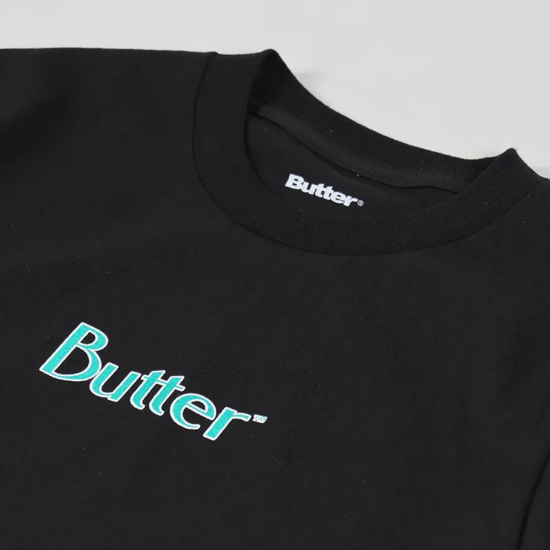 Butter Goods Keyline Classic Logo T Shirt Black-1