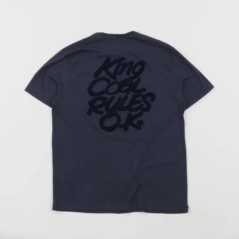 Garbstore King Coal T Shirt Navy
