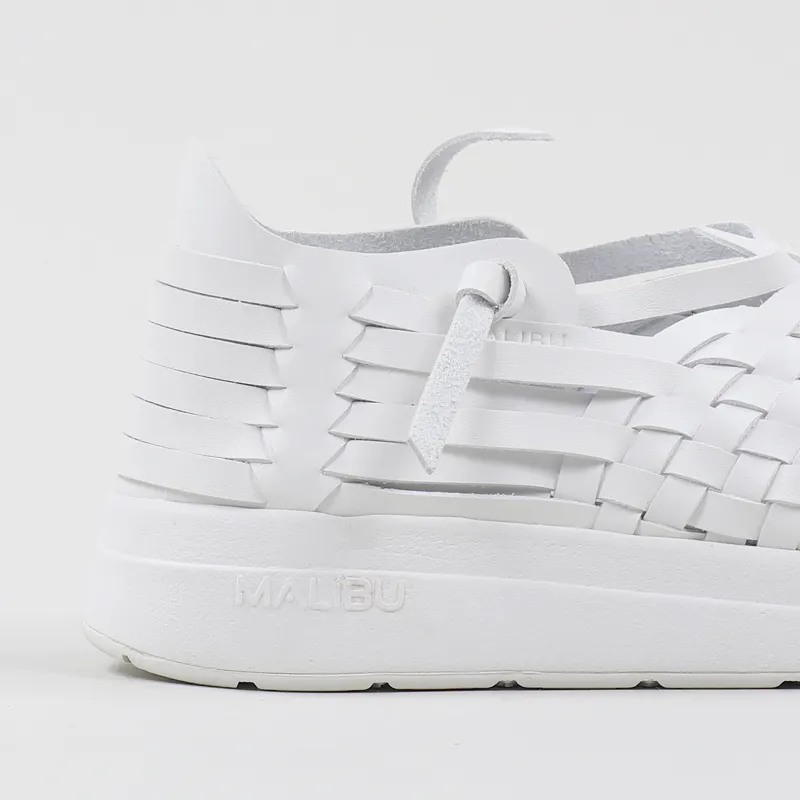 Malibu Sandals Latigo Vegan Leather White-1