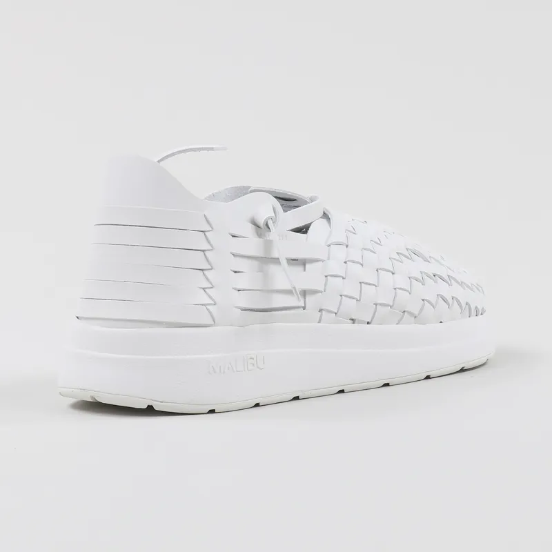 Malibu Sandals Latigo Vegan Leather White-5