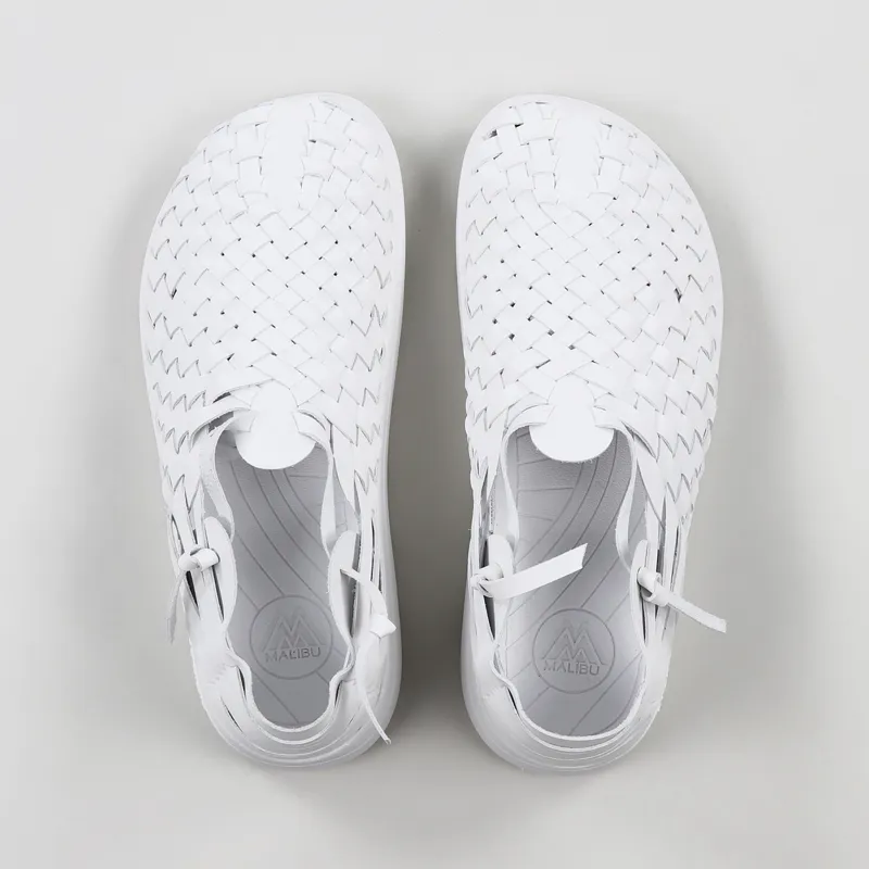 Malibu Sandals Latigo Vegan Leather White-6