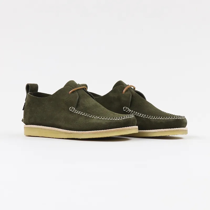 Yogi Footwear Lawson Suede Crepe Shoes Olive-3