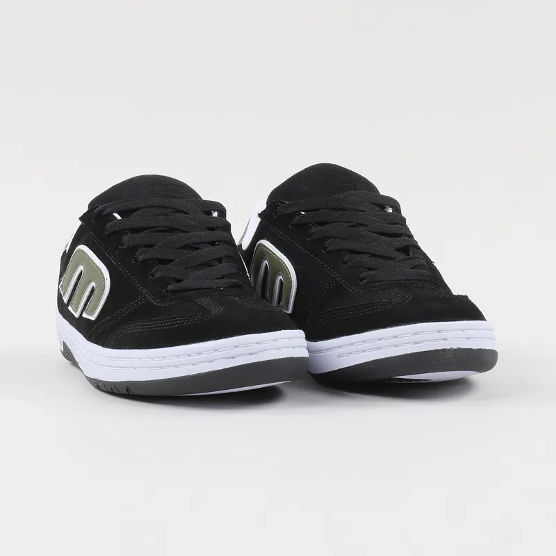 Etnies Locut Shoes Black Green White-3