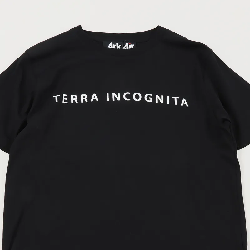 Ark Air Logo Printed T Shirt Black-2