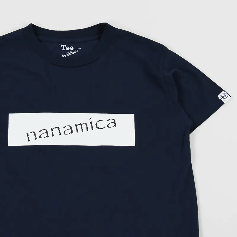 Nanamica Logo T Shirt Navy-1