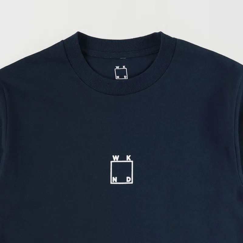 WKND Logo T Shirt Navy-1