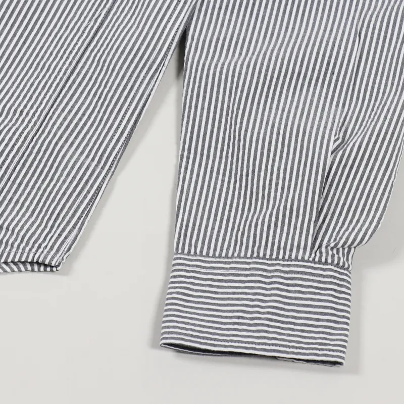 Norse Projects Thorsten Seersucker Shirt Navy Stripe-5