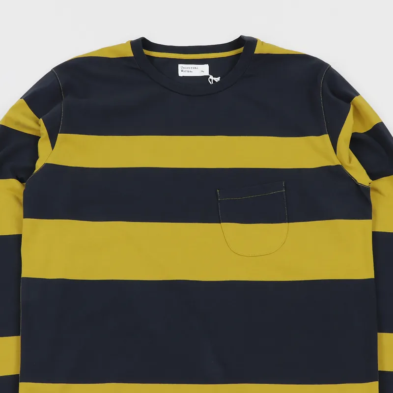 Universal Works Long Sleeve T Shirt Sunshine-1