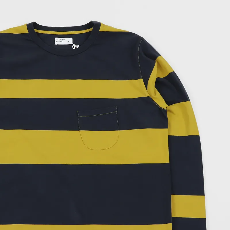 Universal Works Long Sleeve T Shirt Sunshine-2