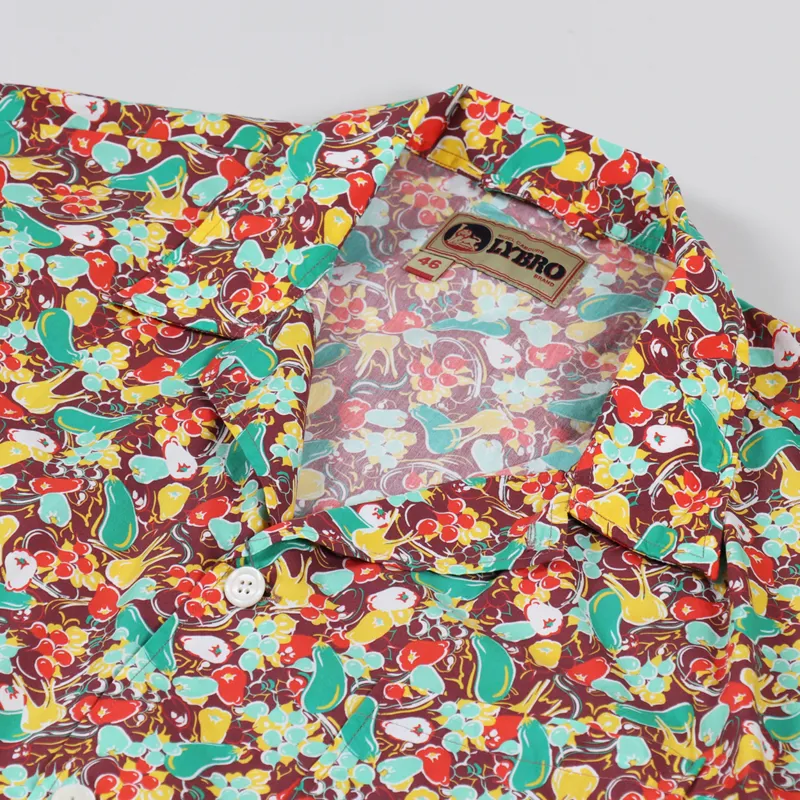 Nigel Cabourn Frankies Shirt Brown Print-2