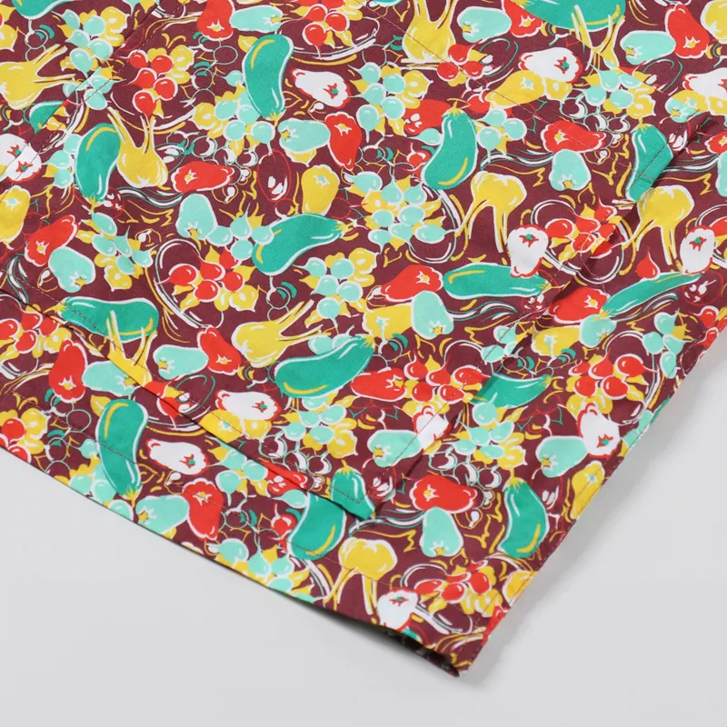 Nigel Cabourn Frankies Shirt Brown Print-3