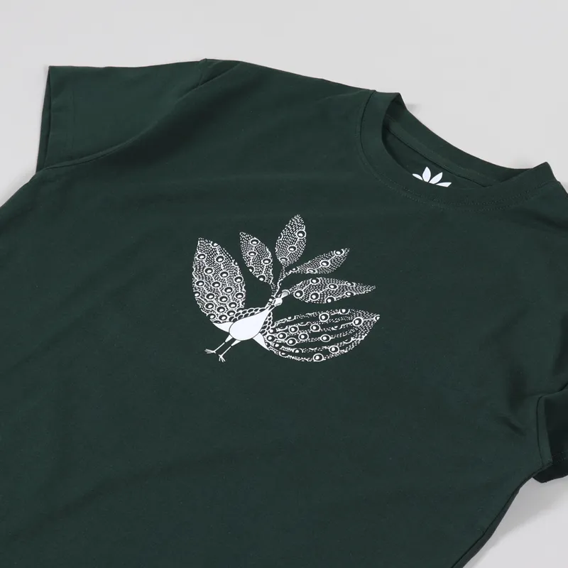 Magenta Peacock T Shirt Green-1