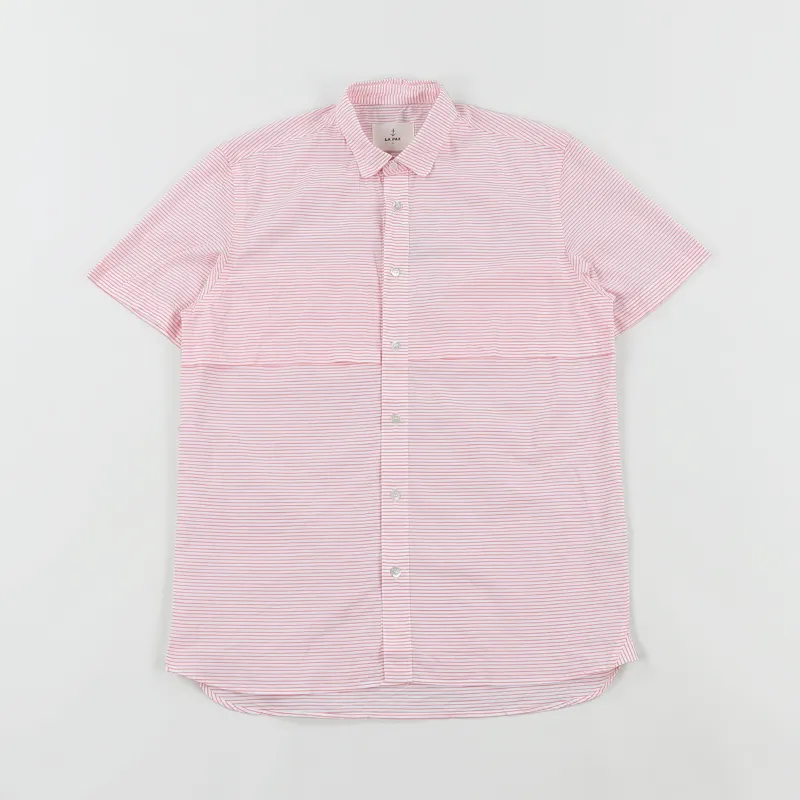 La Paz Mendonca Short Sleeve Shirt Pink Stripe