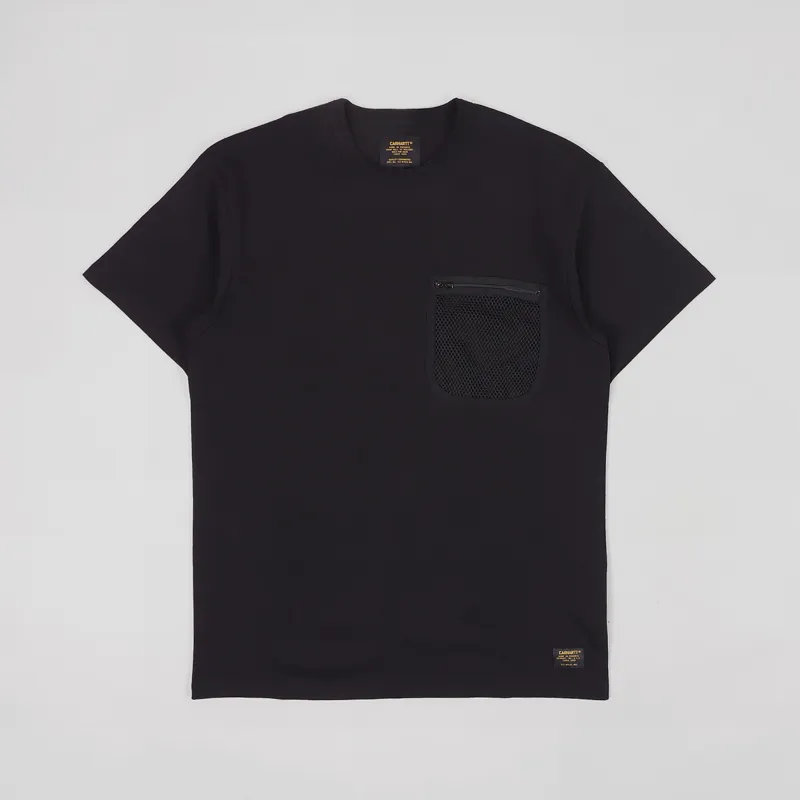 Carhartt WIP Military Mesh Pocket T Shirt Black