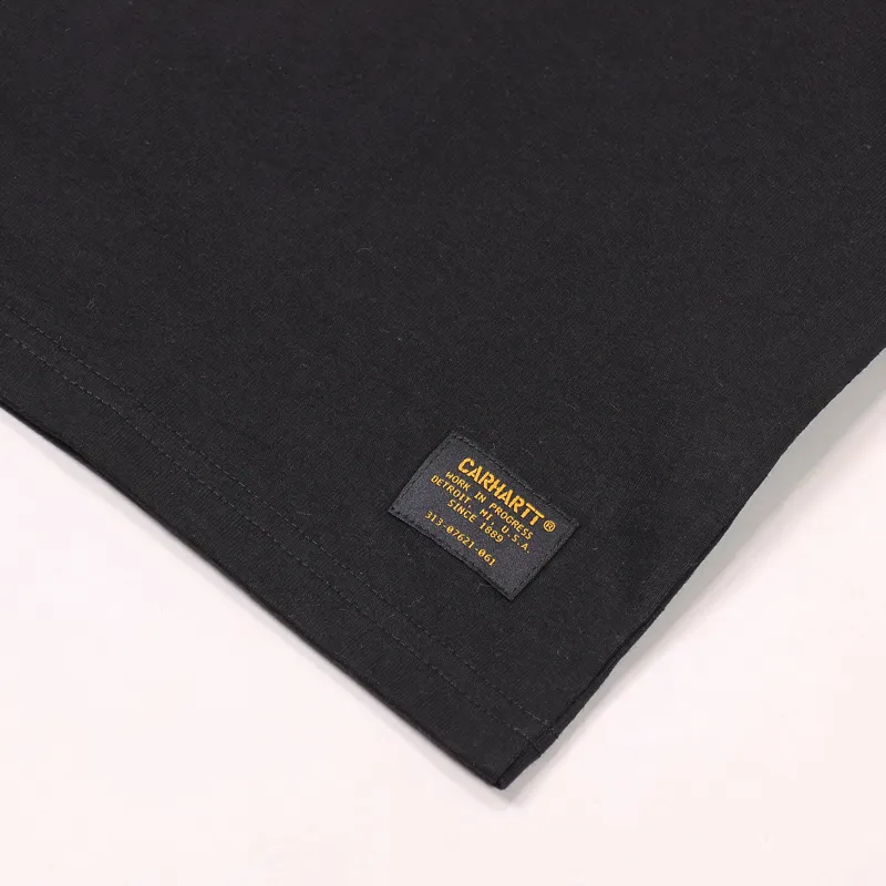 Carhartt WIP Military Mesh Pocket T Shirt Black-2
