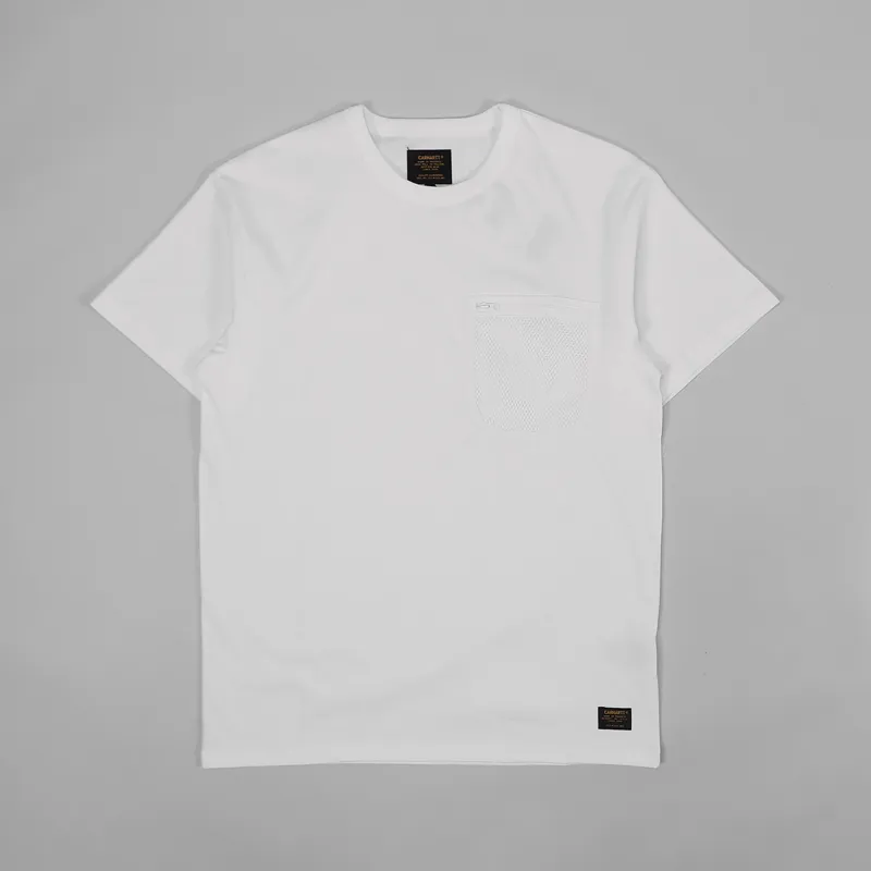 Carhartt WIP Military Mesh Pocket T Shirt White