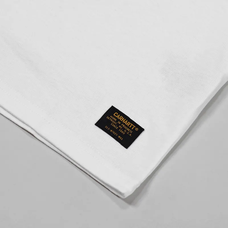 Carhartt WIP Military Mesh Pocket T Shirt White-2