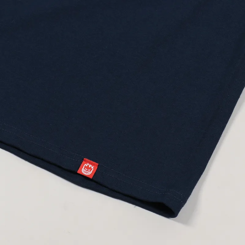 Spitfire Bighead T Shirt Navy Red-2
