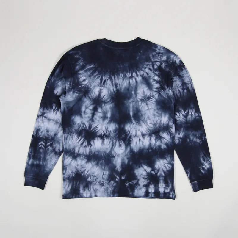 Edwin Sunset On Mt Fuji 2 Long Sleeve T Shirt Navy Blazer Batik-3