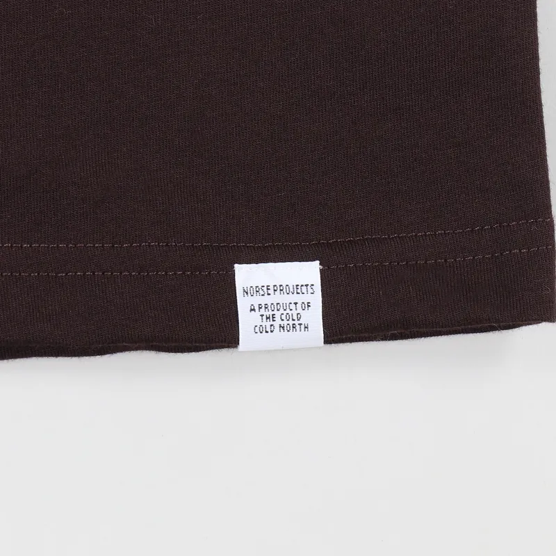 Norse Projects Niels Standard T Shirt Eggplant Brown-2