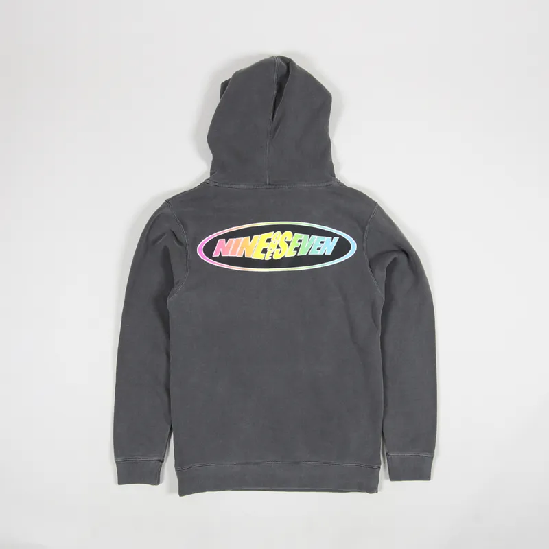 Call Me 917 Racer Pullover Hoodie Washed Black