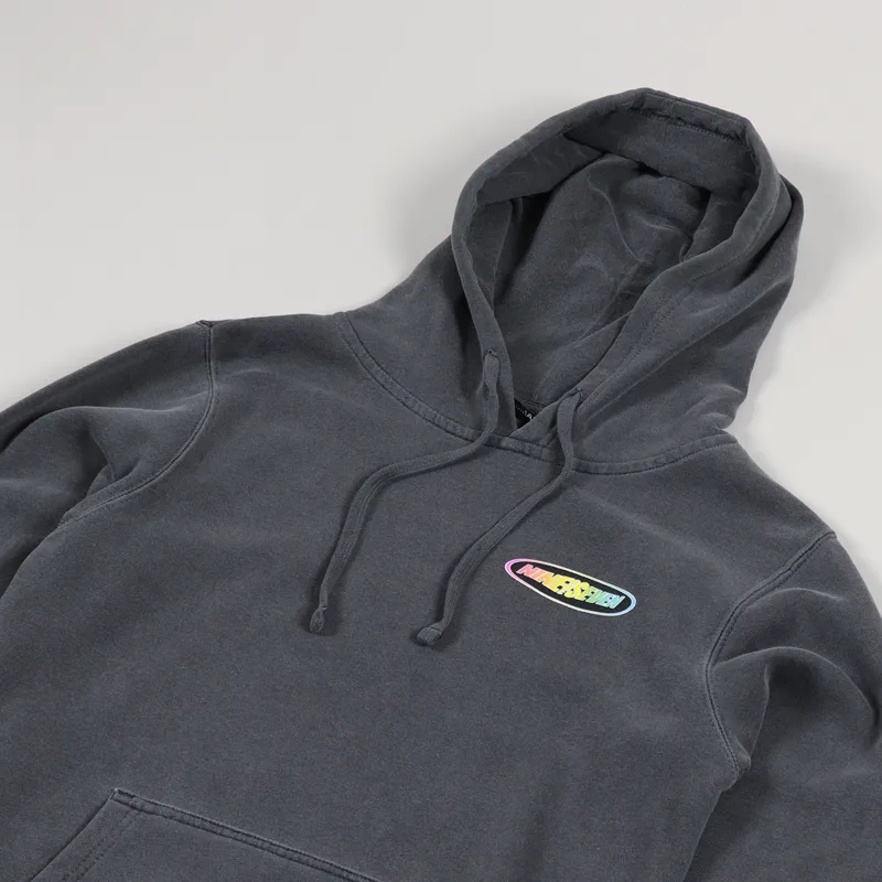 Call Me 917 Racer Pullover Hoodie Washed Black-3