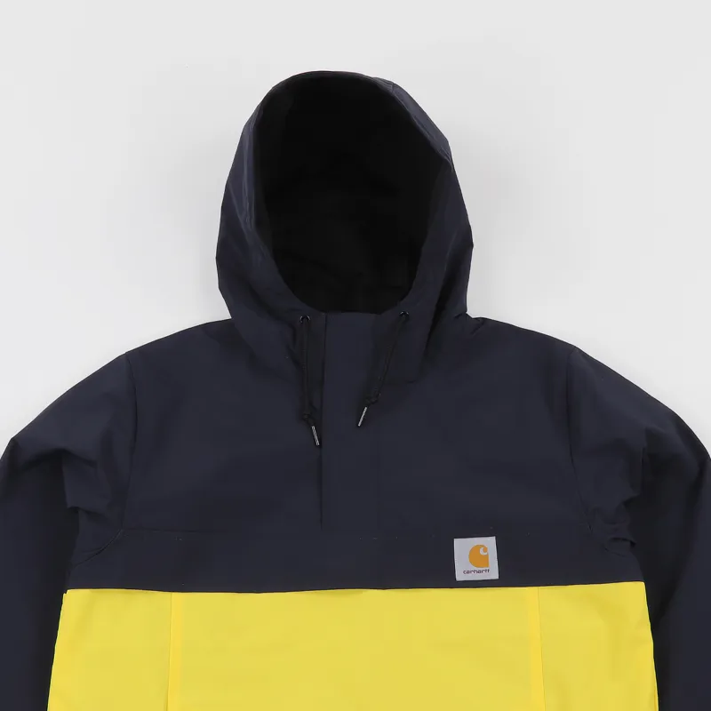 Carhartt WIP Nimbus Two Tone Pullover Jacket Dark Navy Primula
