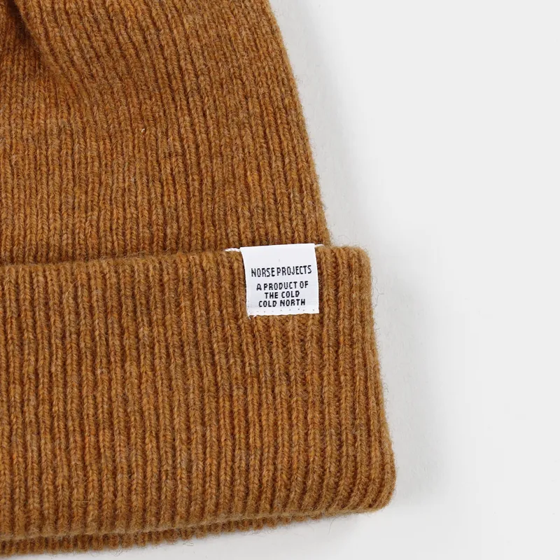 Norse Projects Beanie Mustard Yellow-1