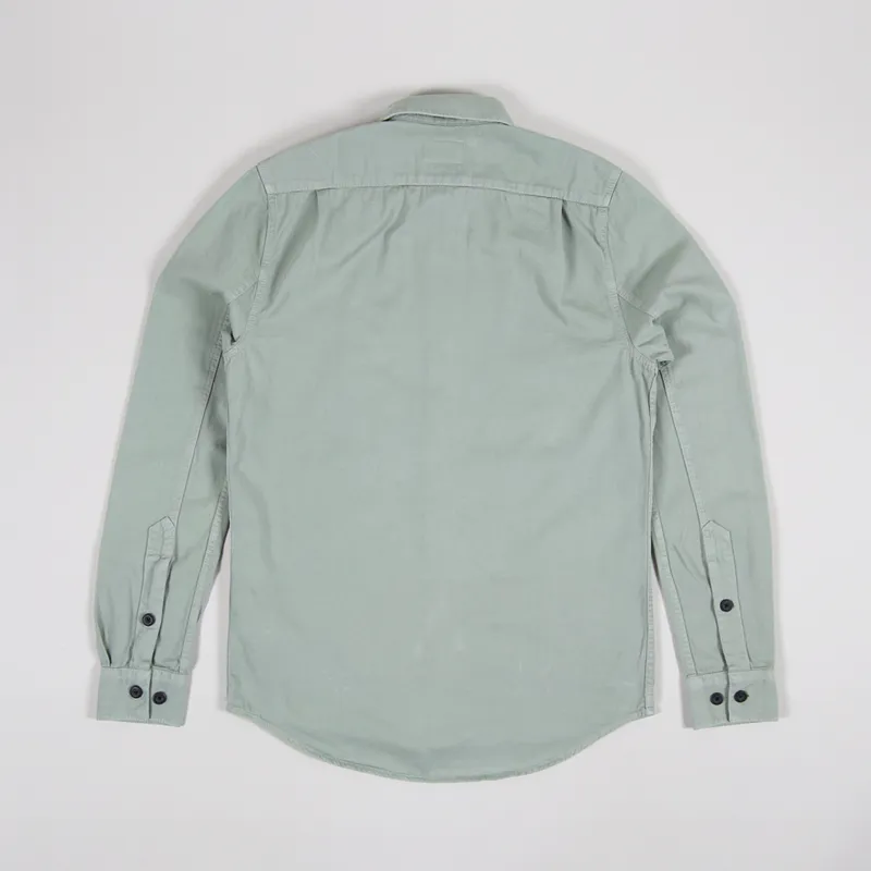 Nudie Jeans Henry Pigment Dyed Shirt Pale Green-7